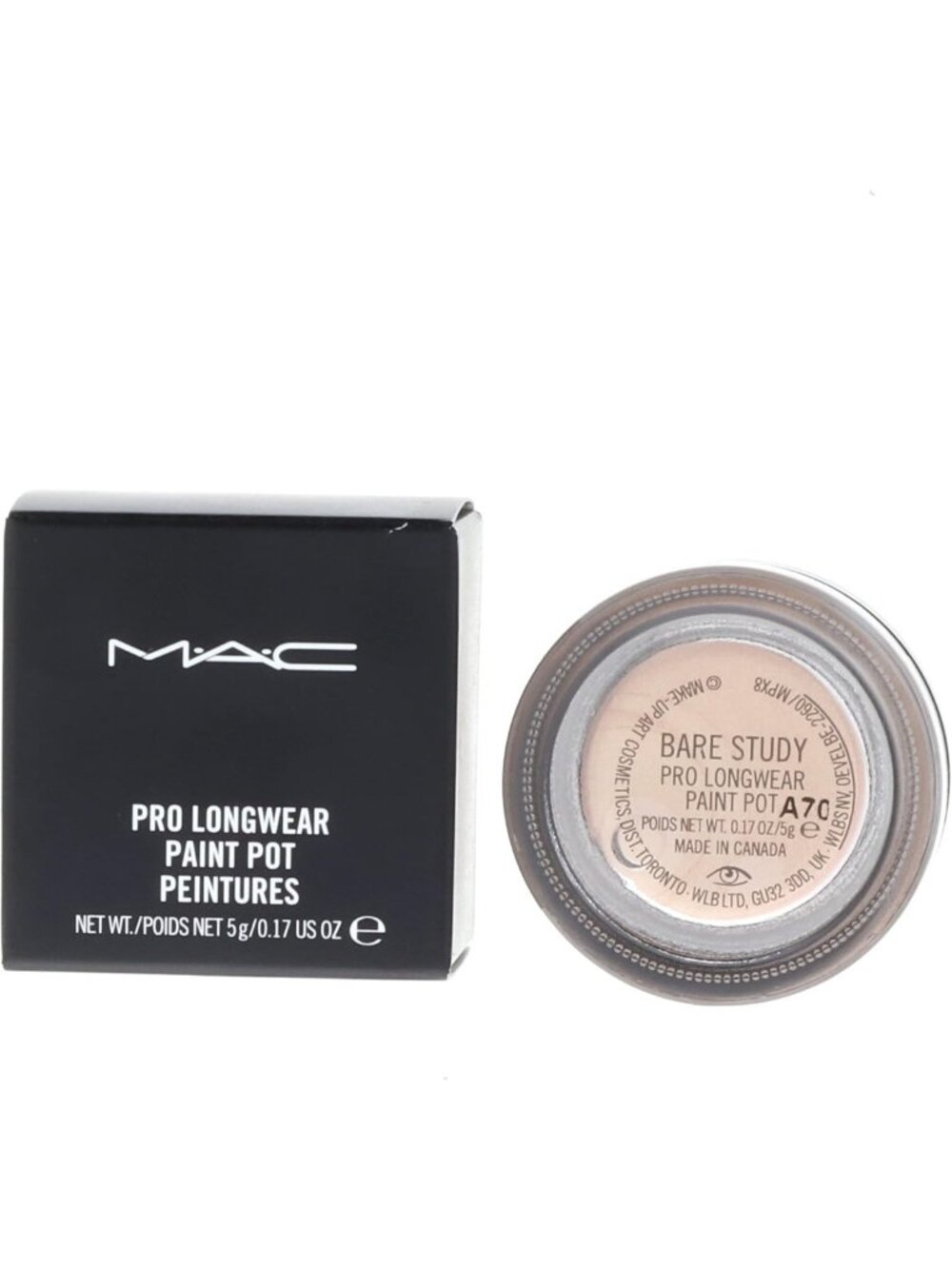 Creamy Eyeshadow Pot - Bare Study, Long-Lasting, Highly Pigmented, 1 Count